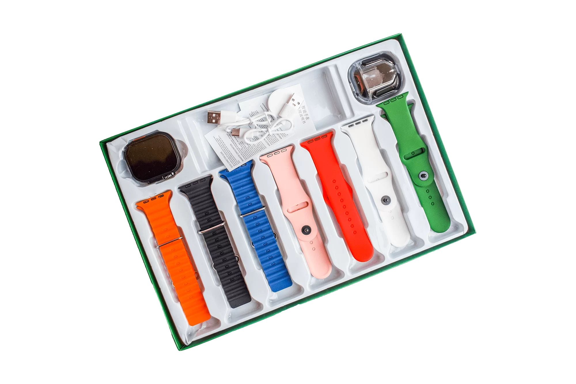 CrownS300SmartwatchUltra3_Air31Earpods_7Straps_UltimateSmartwatchCombowolforapk