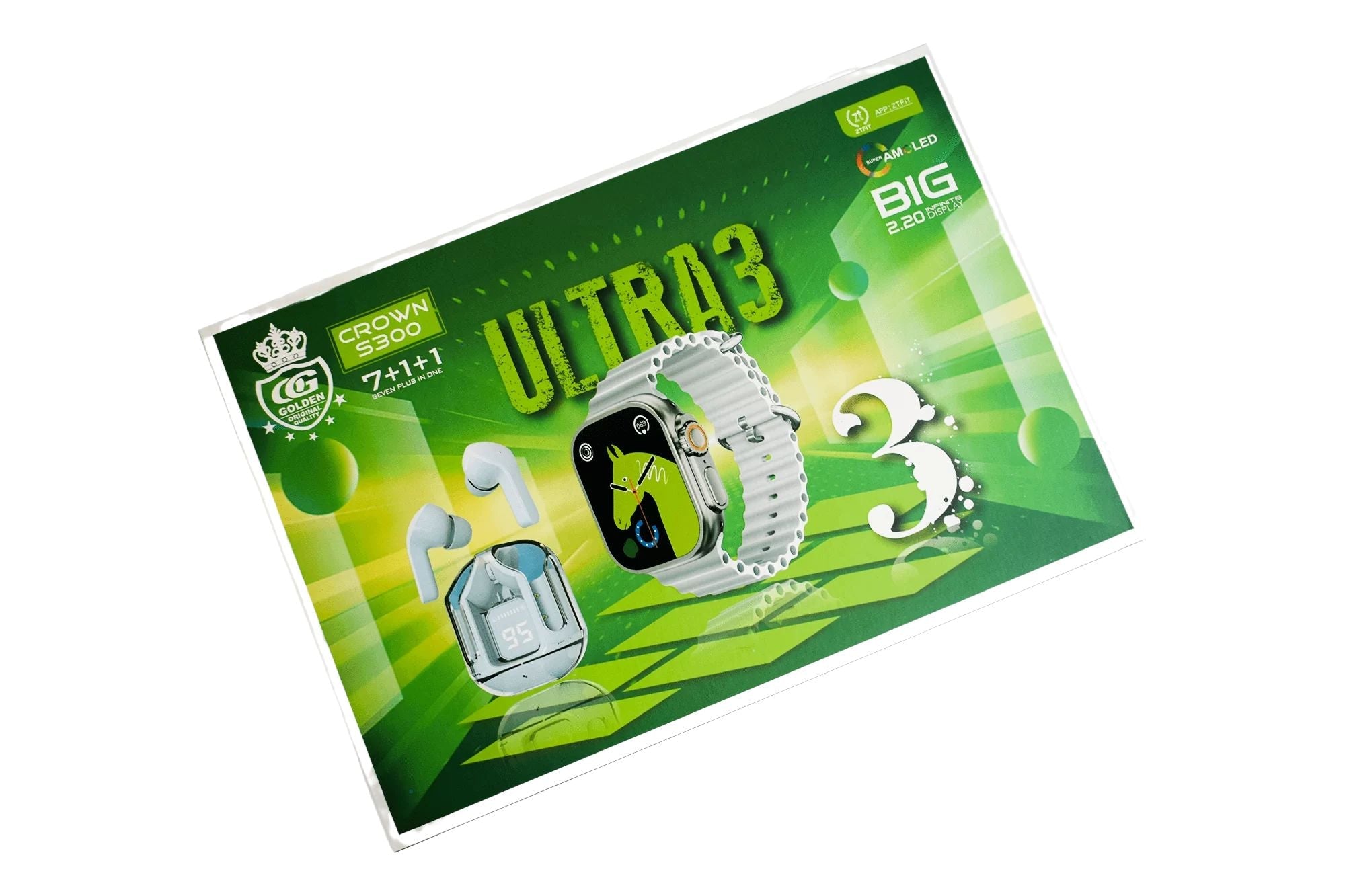 CrownS300SmartwatchUltra3_Air31Earpods_7Straps_UltimateSmartwatchCombowolforapk_2