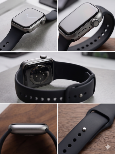 Series 9 Smartwatch | 45mm Space Aluminum with Black Sport Band