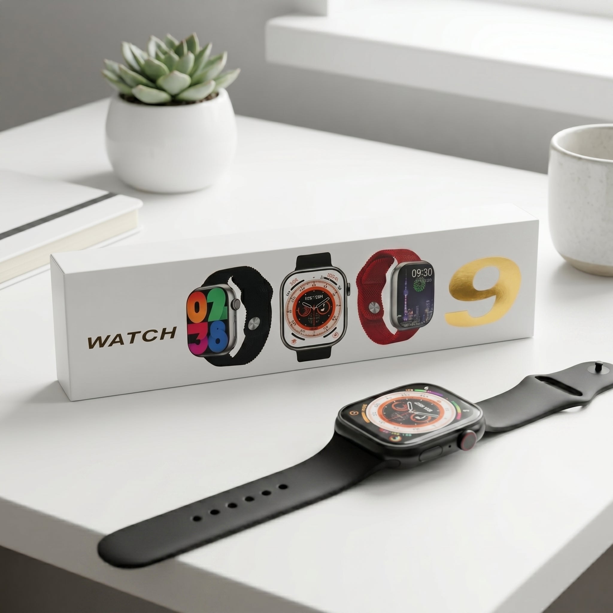 Series 9 Smartwatch | 45mm Space Aluminum with Black Sport Band