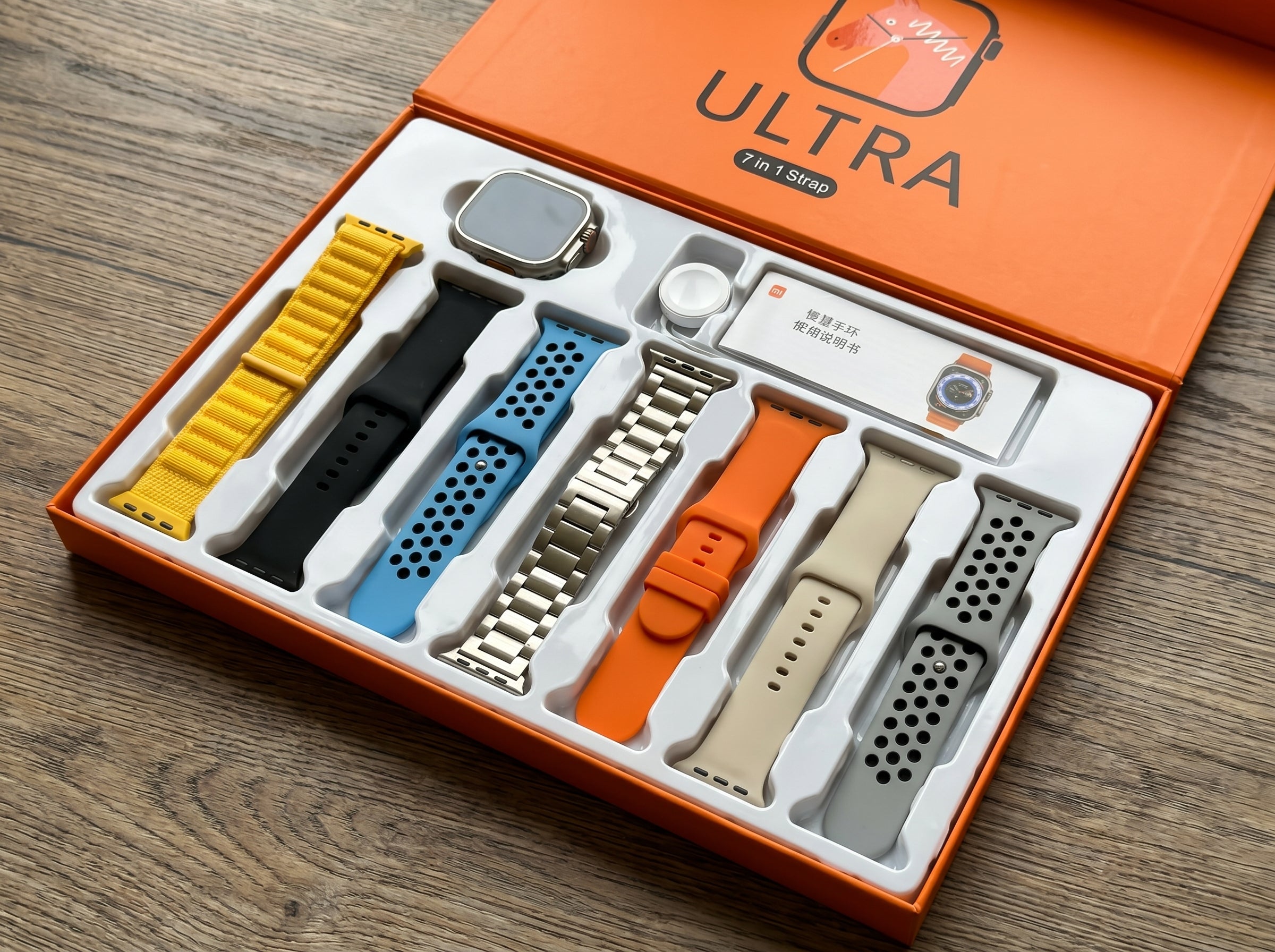 7 in 1 Smart Watch - Ultra 8 with 7 Straps